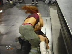Lita taking down Trish